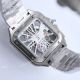 Japan Grade Cartier Santos Skeleton Bust Down Watch 40mm White Dial (5)_th.jpg